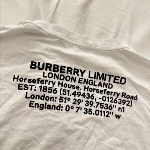 Burberry White Men's Shirt Authentic